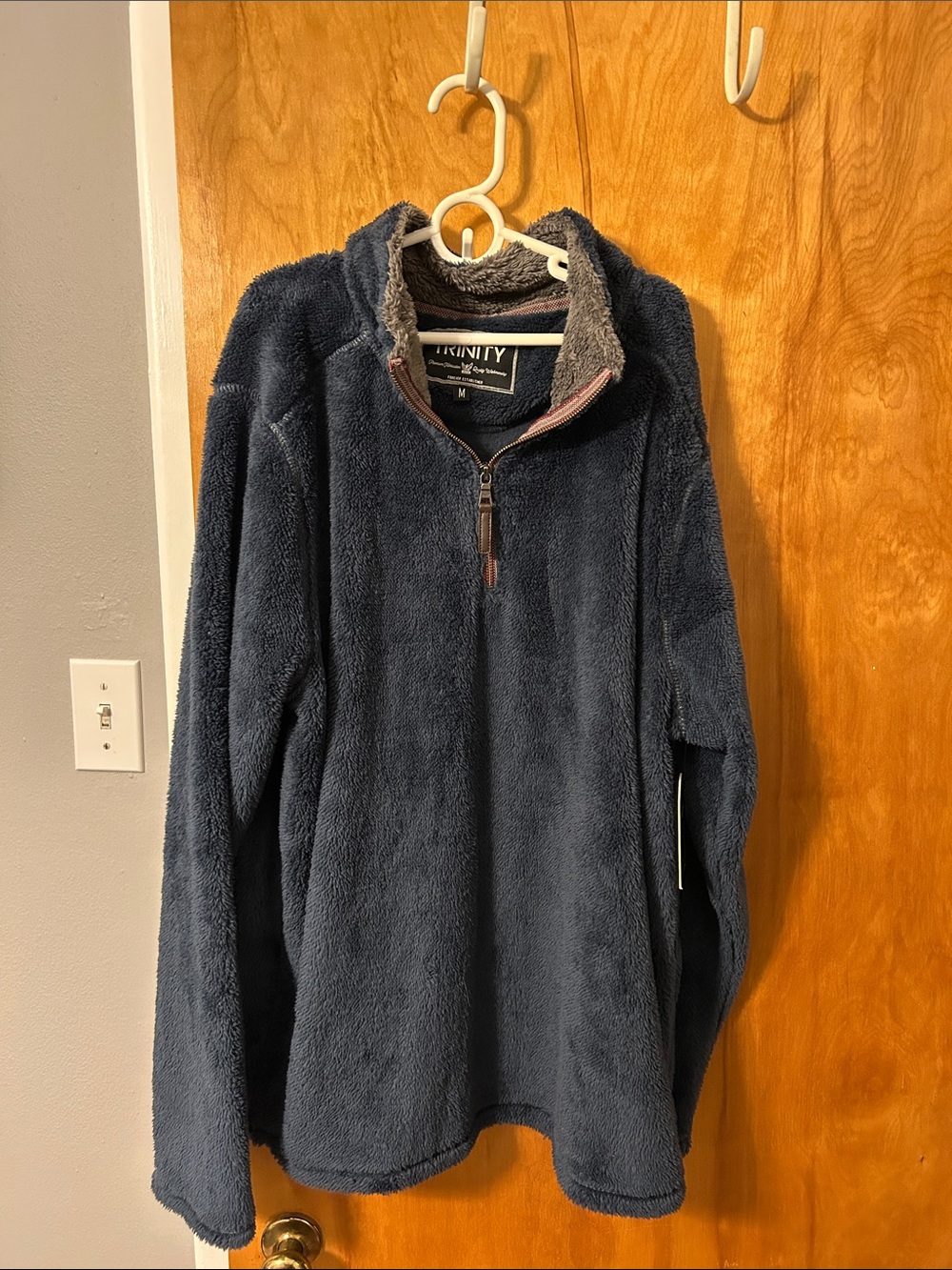 Trinity Navy Quarter-Zip Fleece Pullover